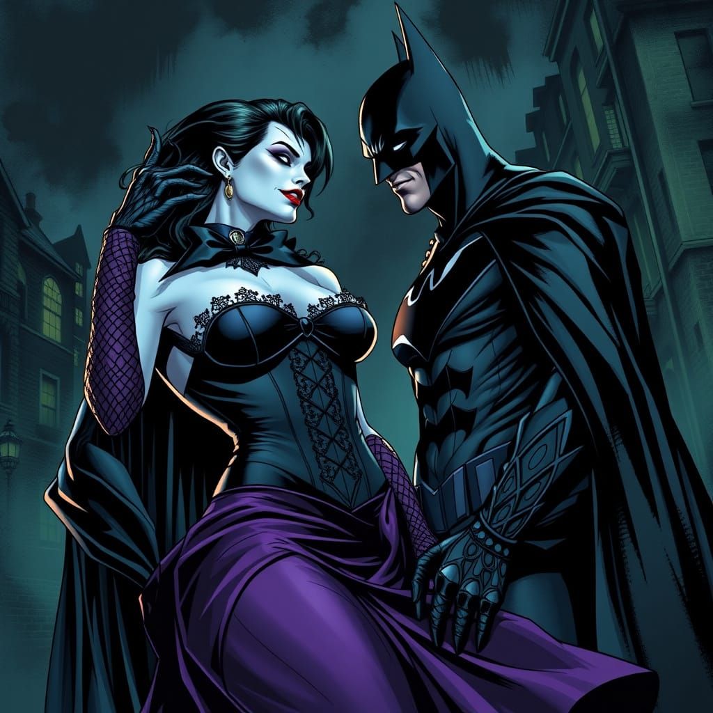 Sultry Female Joker Enchants Smitten Batman in Dark Gotham C...