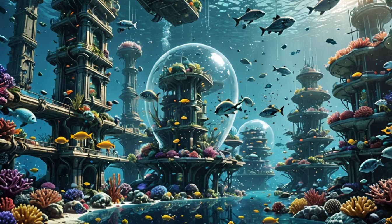 Futuristic Underwater City