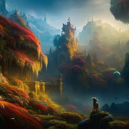 Cyberpunk Pirate Ship on Mystical Galaxy Sea