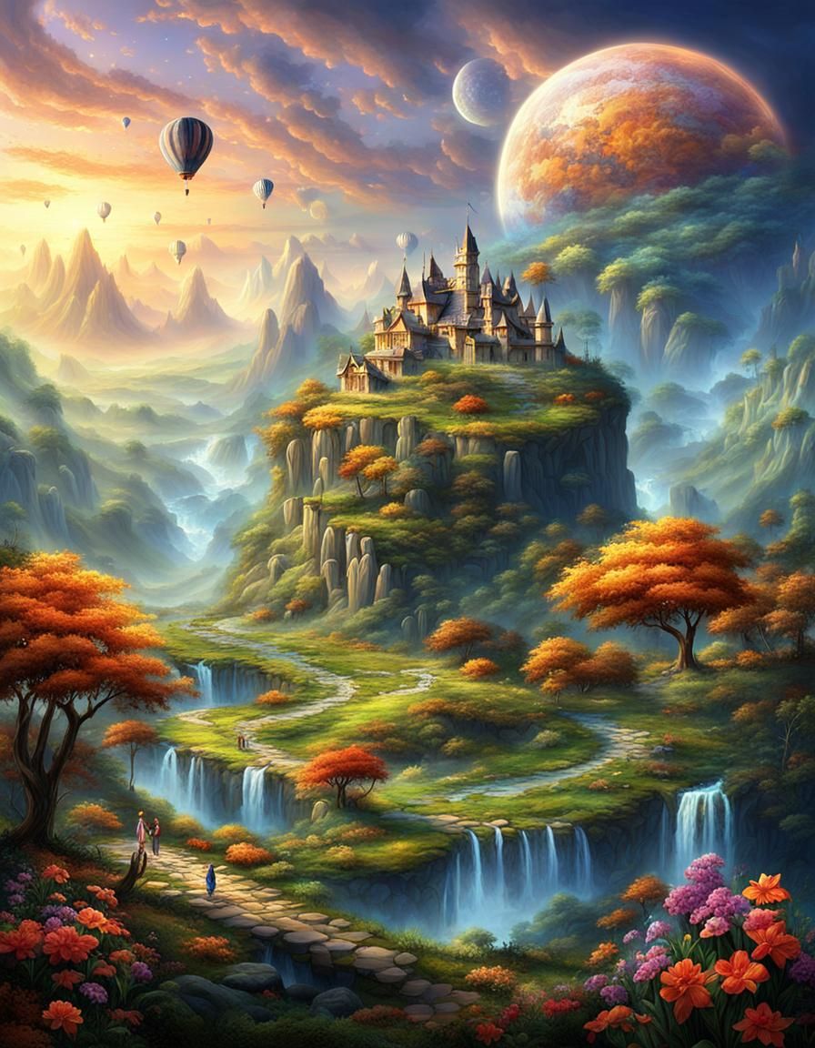 Fantastical Landscape of Natural Beauty