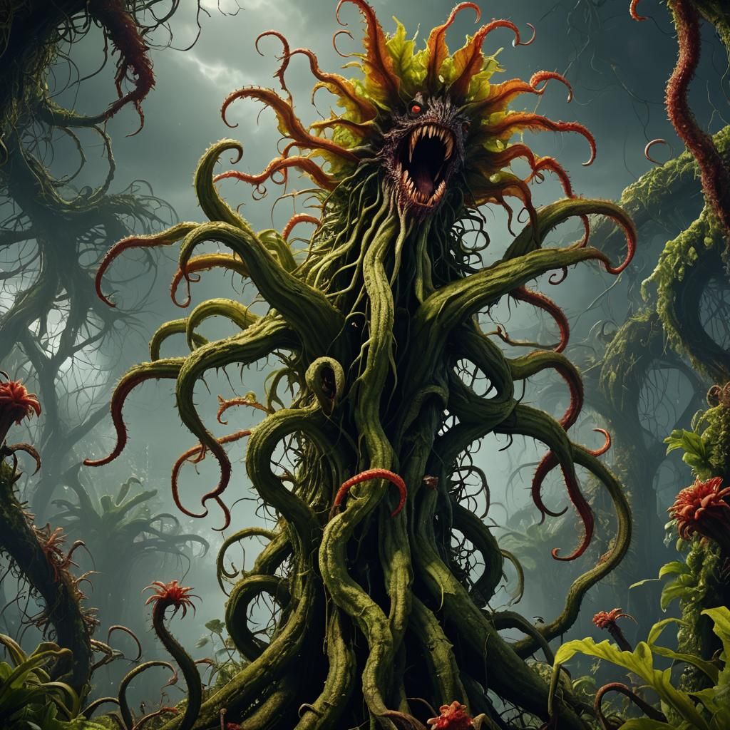 Horrific Triffid from Day of the Triffids in 4K 3D