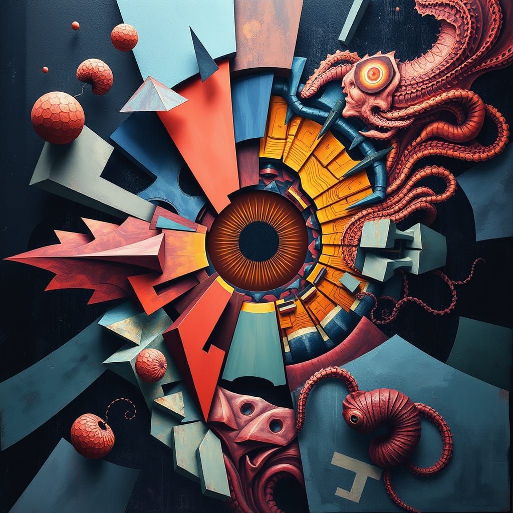 Surrealist Cubist Nightmare in 4K