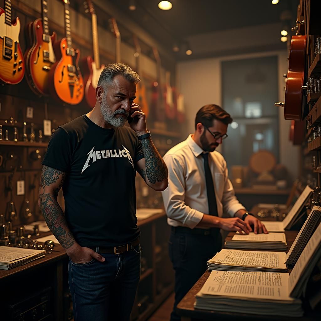 Rock Musician in Mystical Music Shop, Artstation Unreal Engi...