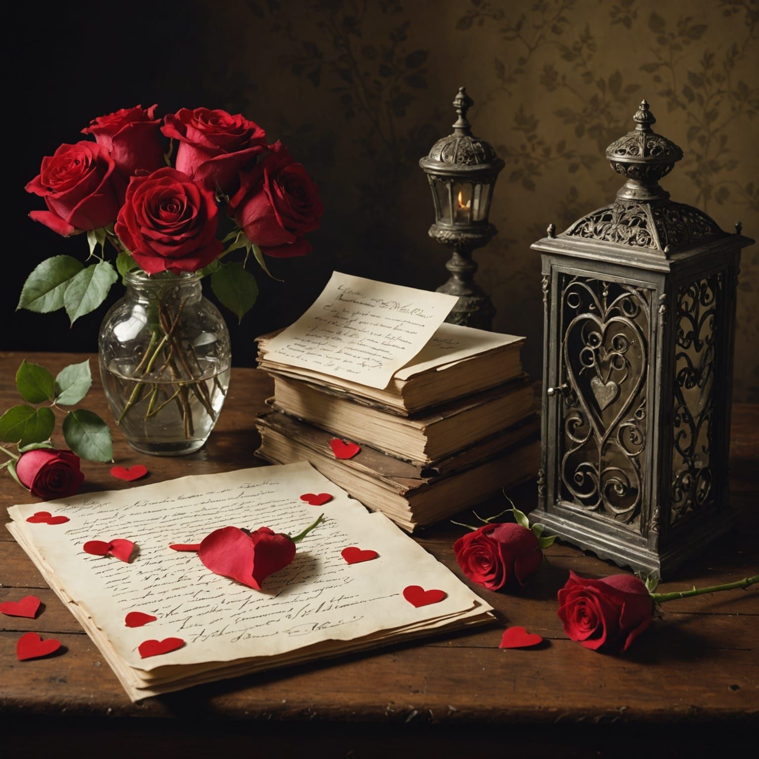 Eerie Valentine's Day Haunting with Ghostly Roses