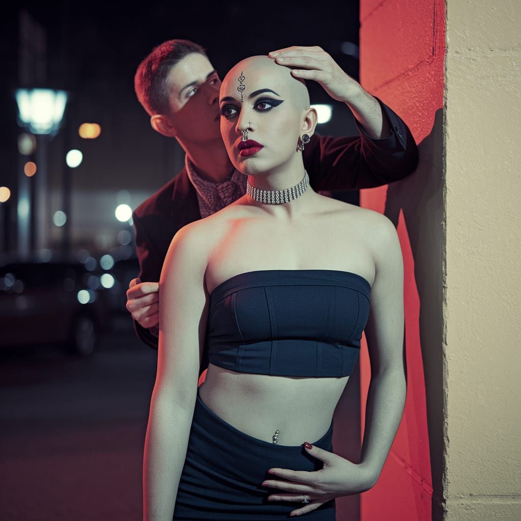 Stunning Androgynous Male in Deep Thoughts