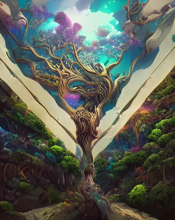 Yggdrasil World Tree: Norse Mythology in Fantasy Art