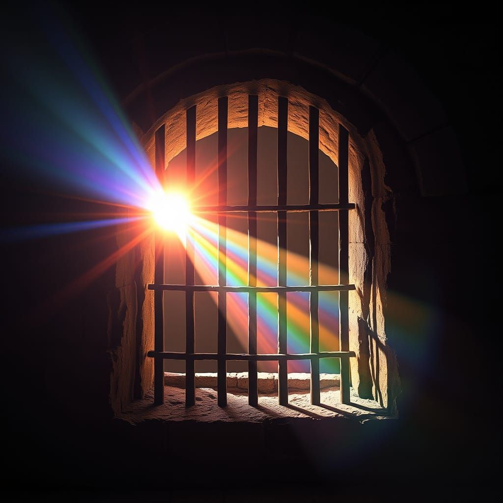 Prism of Hope: Light in a Dungeon, 8K Rendering