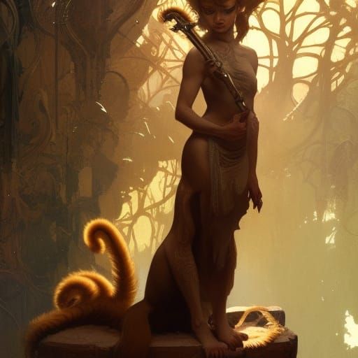 Hyperdetailed Siamese Cat in Dark Fantasy Style