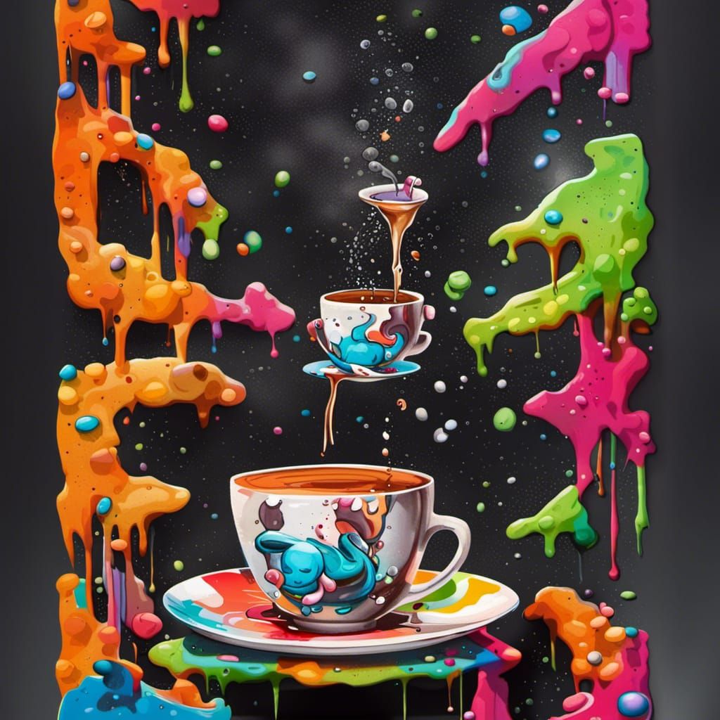 Playground Tea Party: Graffiti Art Pixie Scene