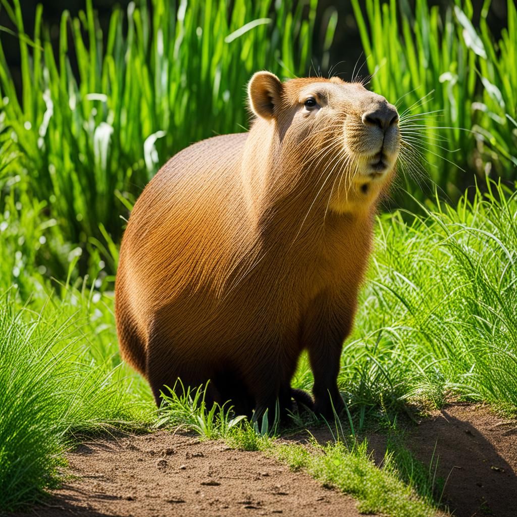 Cute Capybara Portrait