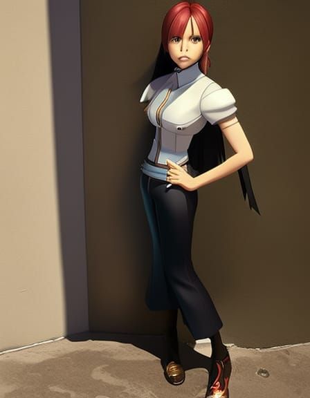 Video Game Character in Anime Style Digital Art