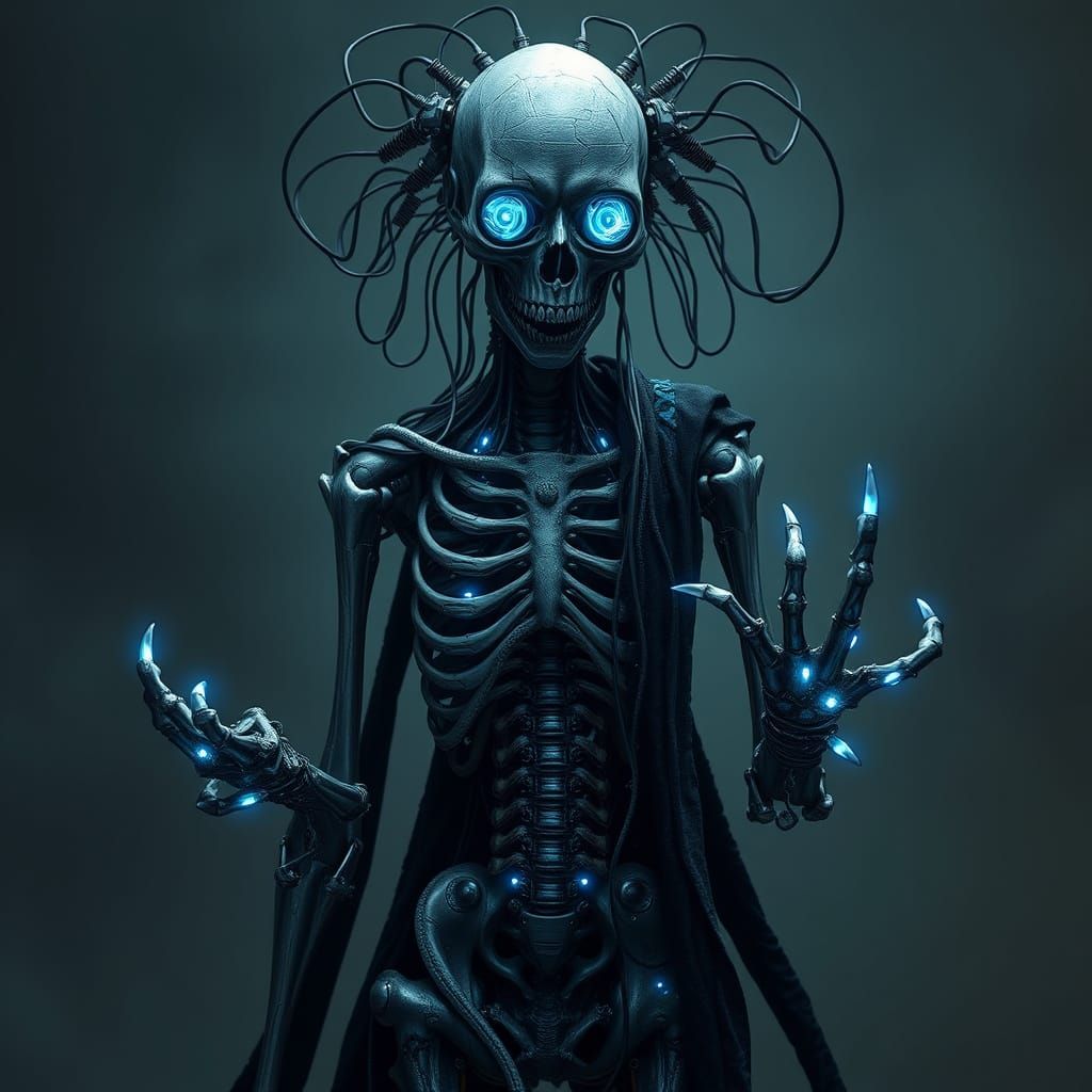 Cybernetic Cenobite: A Haunting Fusion of Flesh and Machine