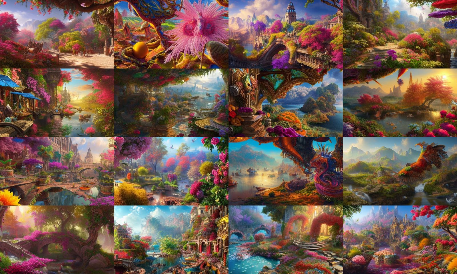 Fairies in Flower Field: A Hyperrealistic Fairycore Landscap...