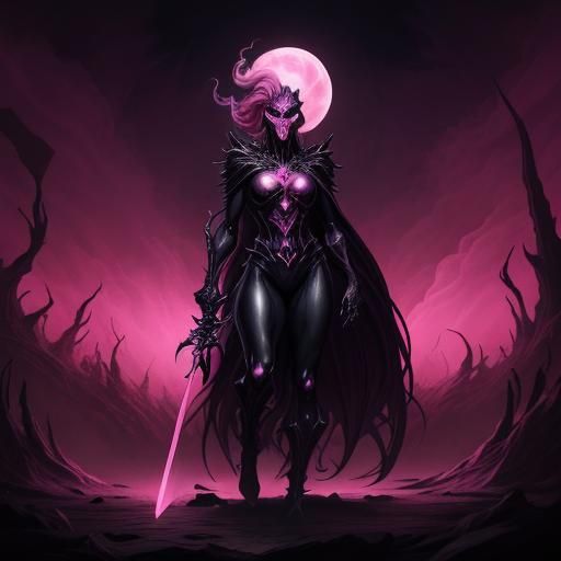 Menacing Fusion Approaches City in Dark Fantasy Illustration