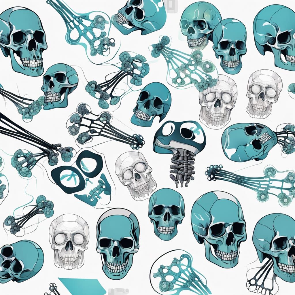X-ray Vector Bones Illustration