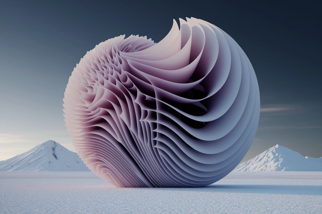 Lost in Art of Hollowness Airbrush Sculptural Rhythm