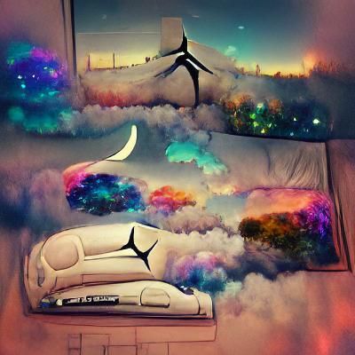 Abstract Dreamscape: AI Generated Image