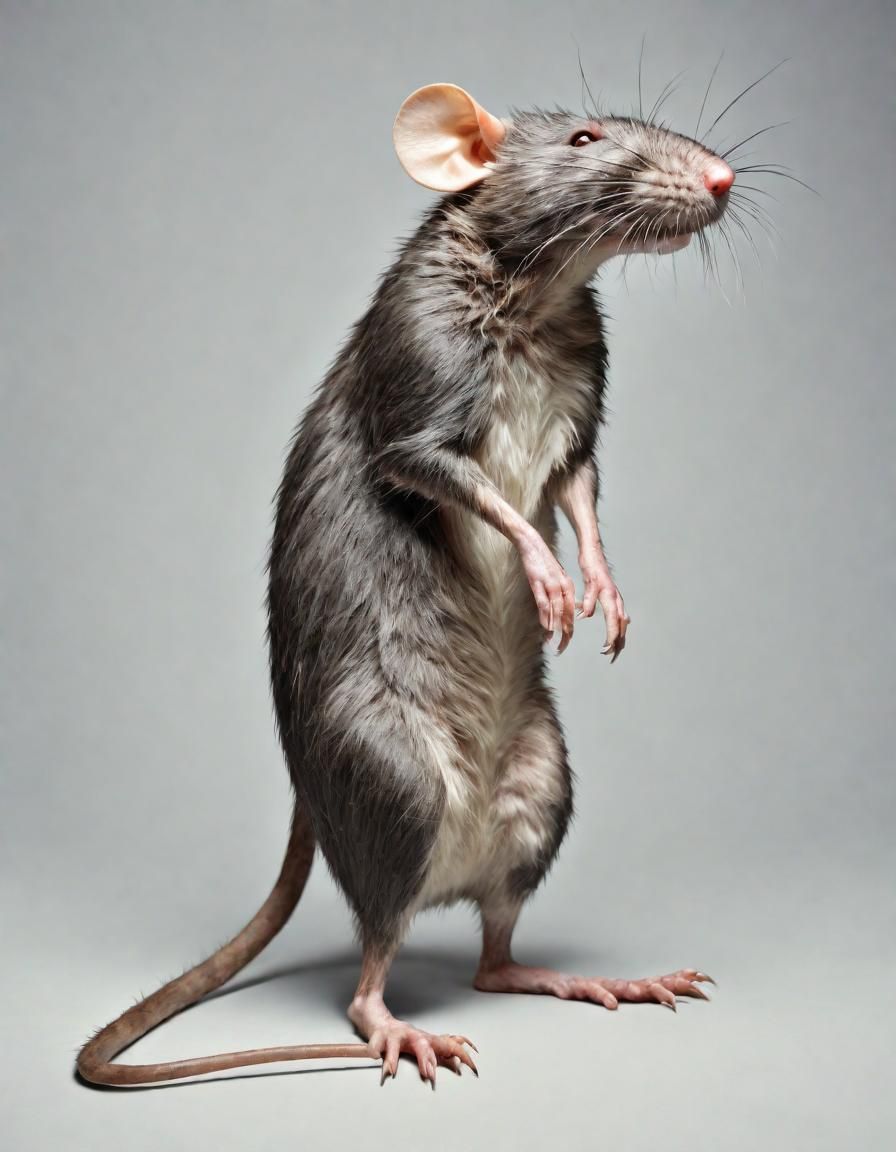 Giant Rat Full Body Side View