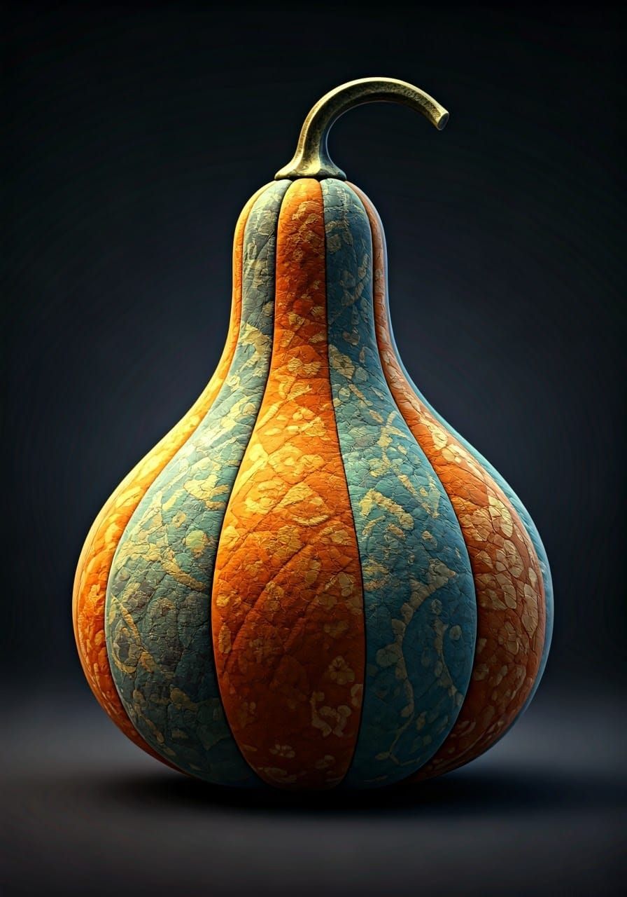 Patchwork Knoodlebugs in a Gourd Tree