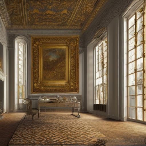 Apelles Painting Campaspe: Ornate Hyper-Realism