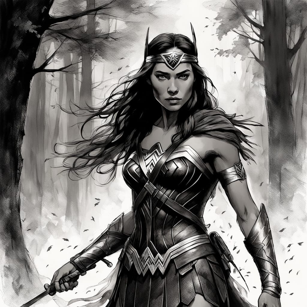 Pocahontas as a Strong Heroine in a Wonder Woman-Inspired Co...