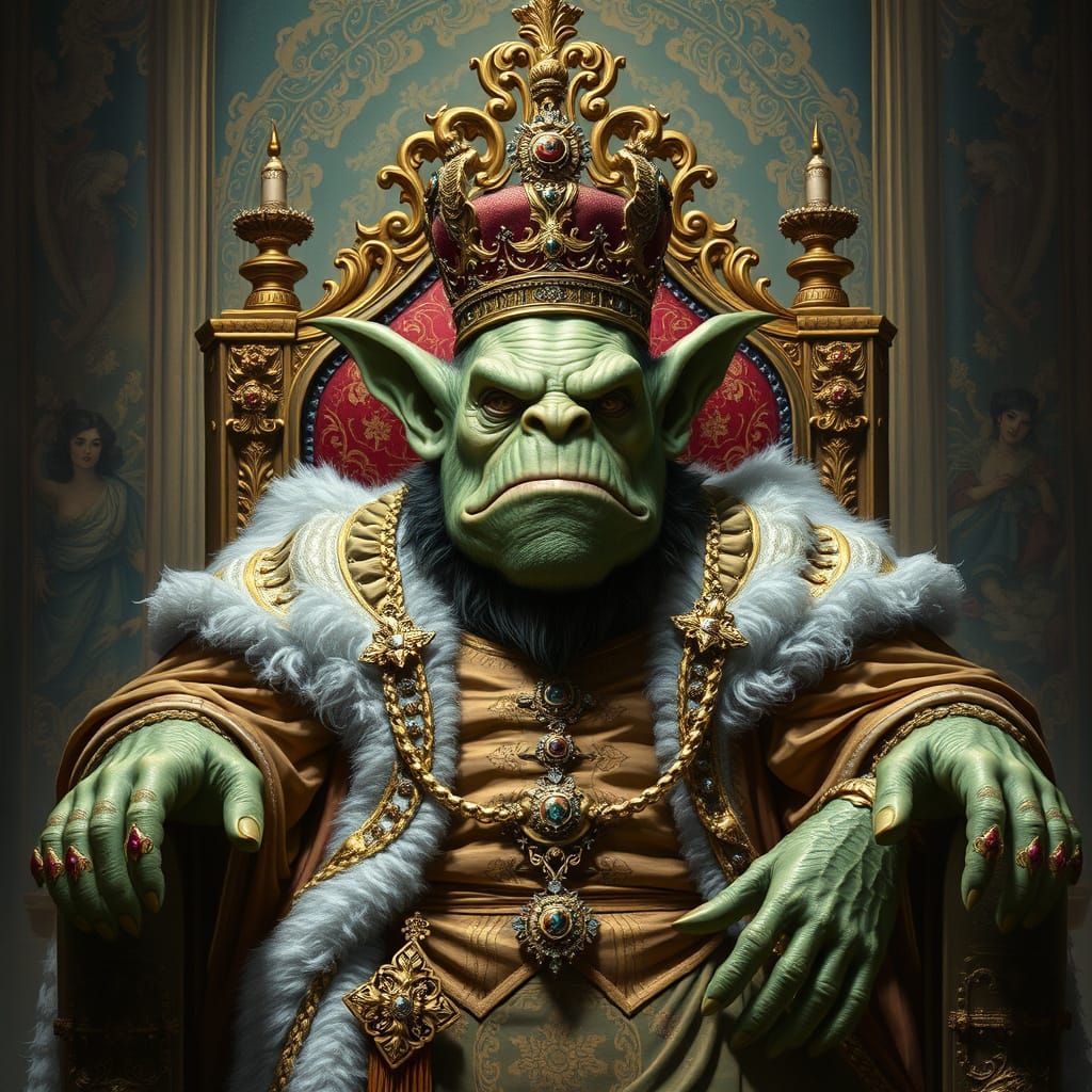 Majestic Ogre Royalty in Victorian Splendor