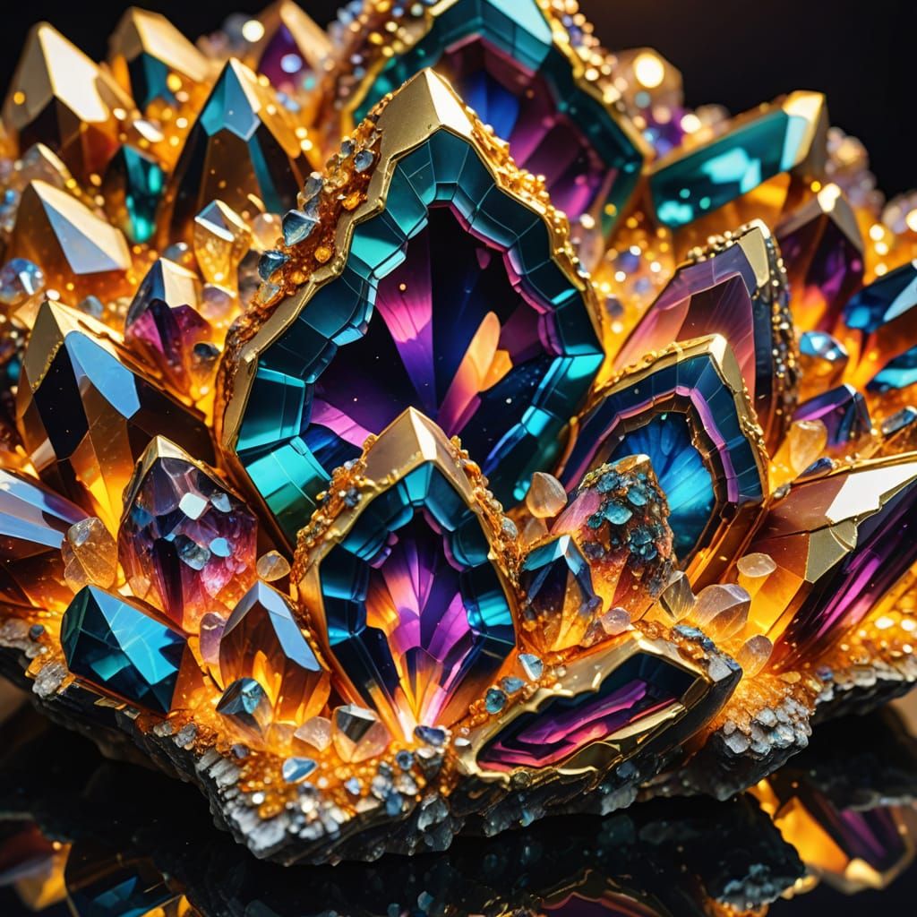 Luxurious Super Seven Gemstone Office Room