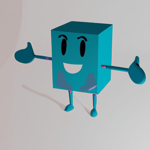 Object Show Character in BFDI Style