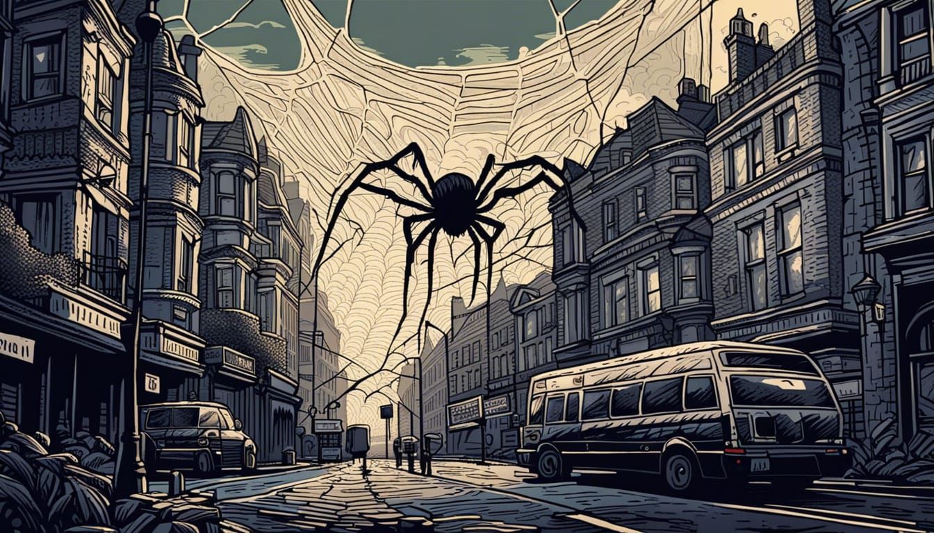 Post-Apocalyptic London in Graphic Novel Style