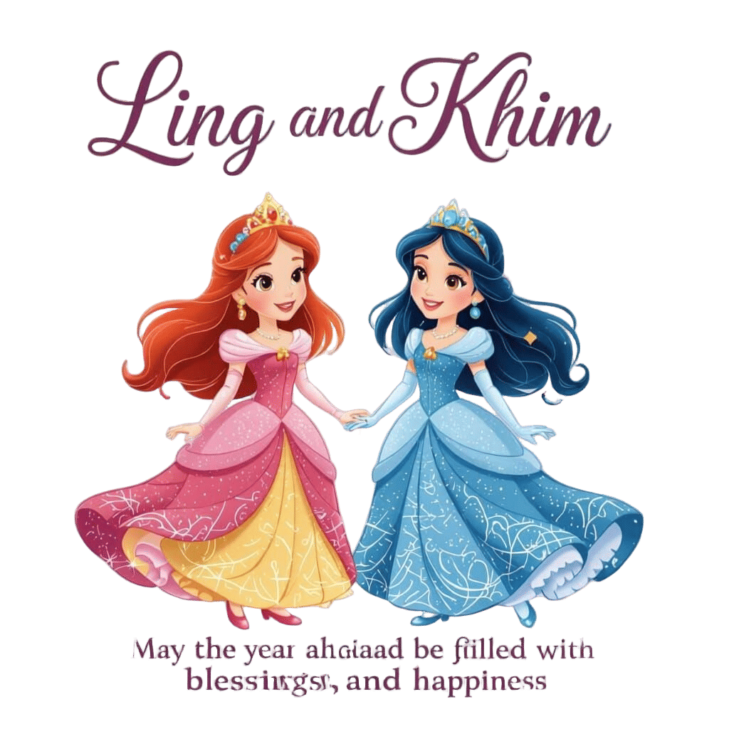 Cute Princess Birthday Card with Wishing Notes