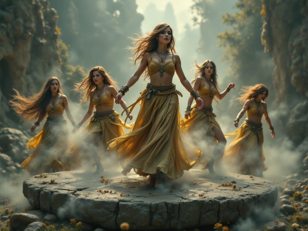 Klabauter-Girls Dance on Levitating Monolith