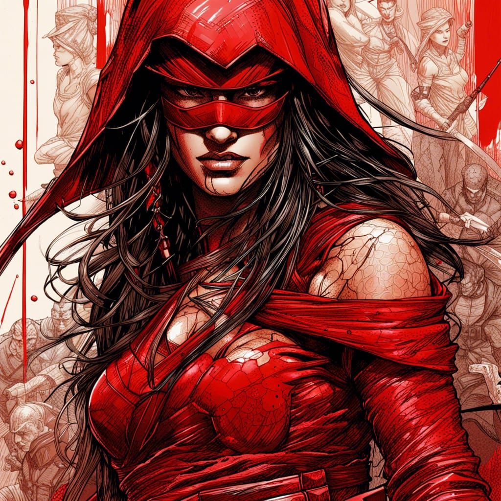 "Elektra" The Lethal Scarlet Assassin.