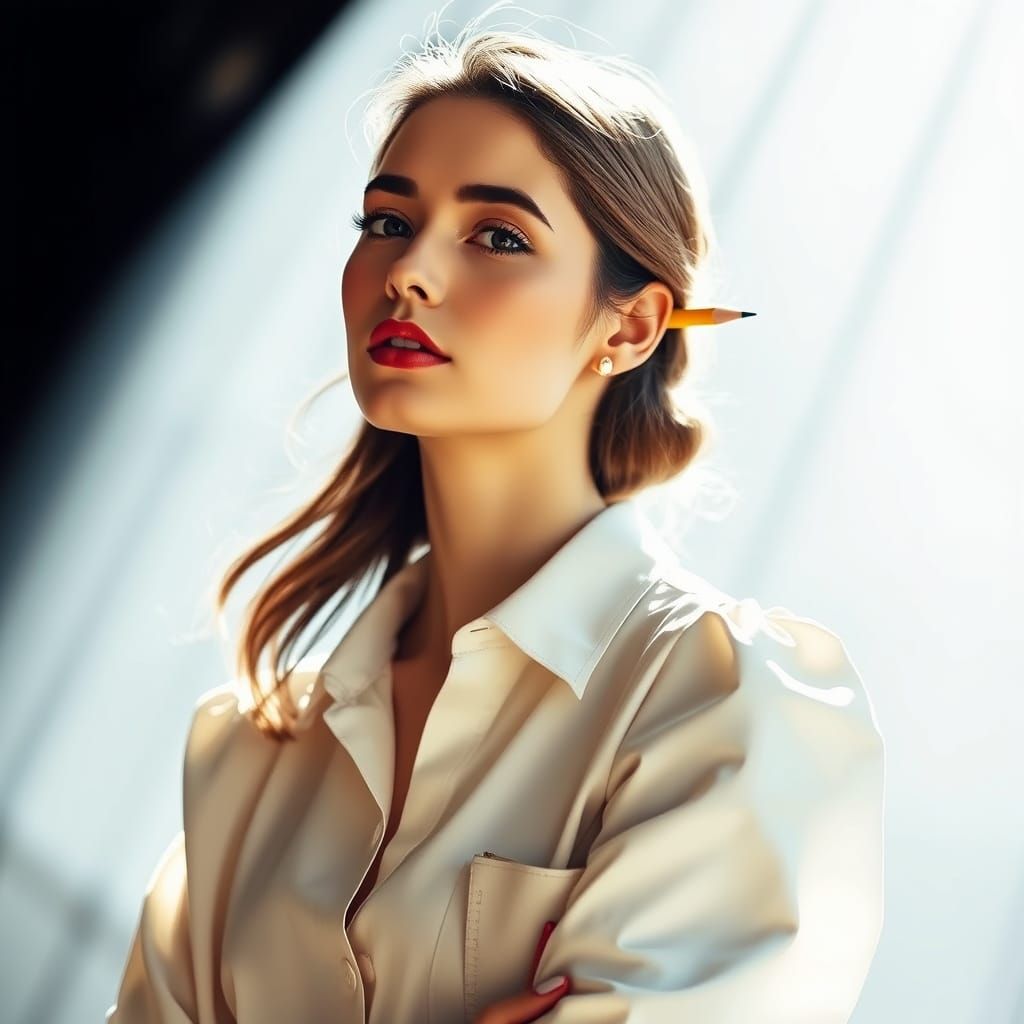 Bookish Charm Reimagined as Runway Elegance