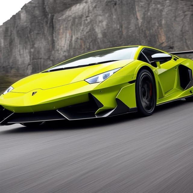 Exploding Lamborghini Underwater: Generative Art in Oil Colo...