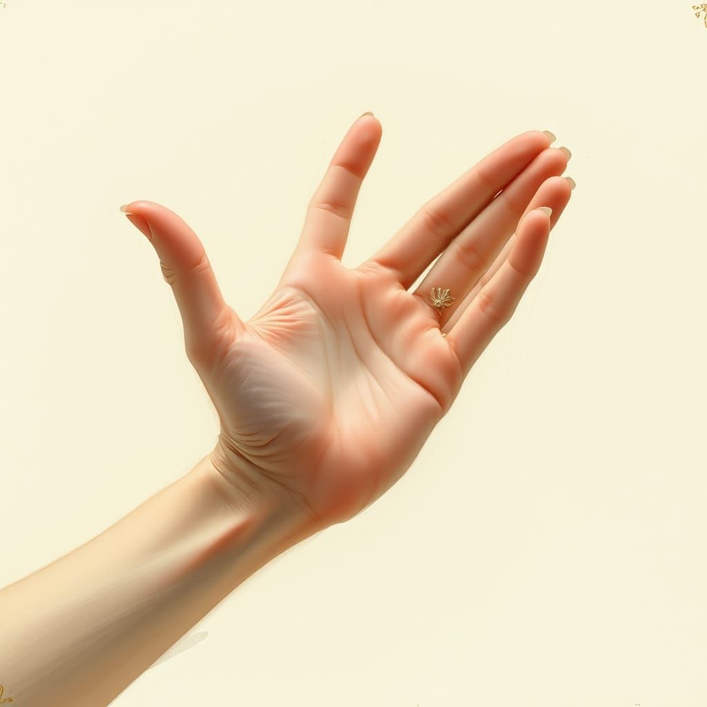Woman's Hand Extends in Ethereal Caress