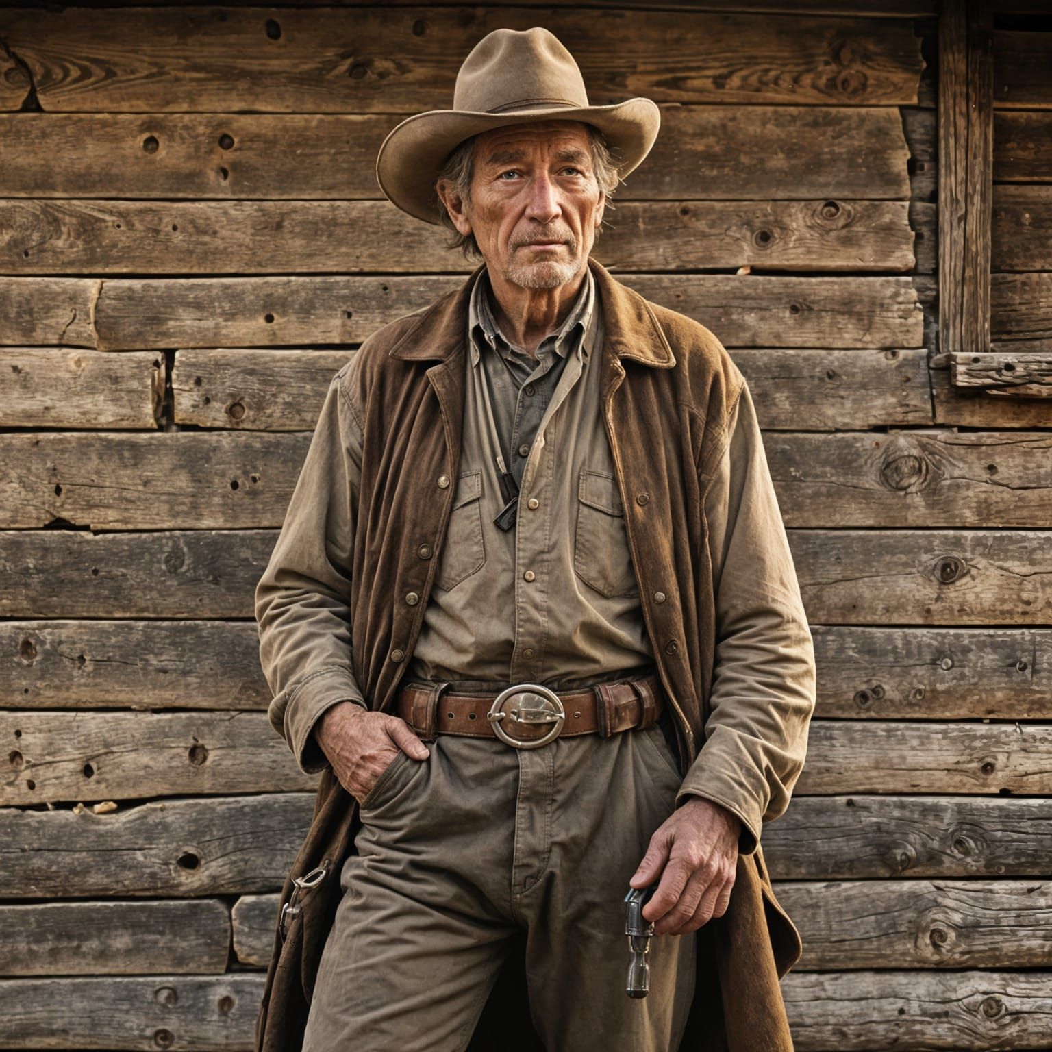 Ancient Cowboy Portrait in Cinematic Lighting