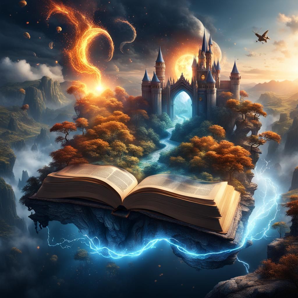 When magic is rising out of a book