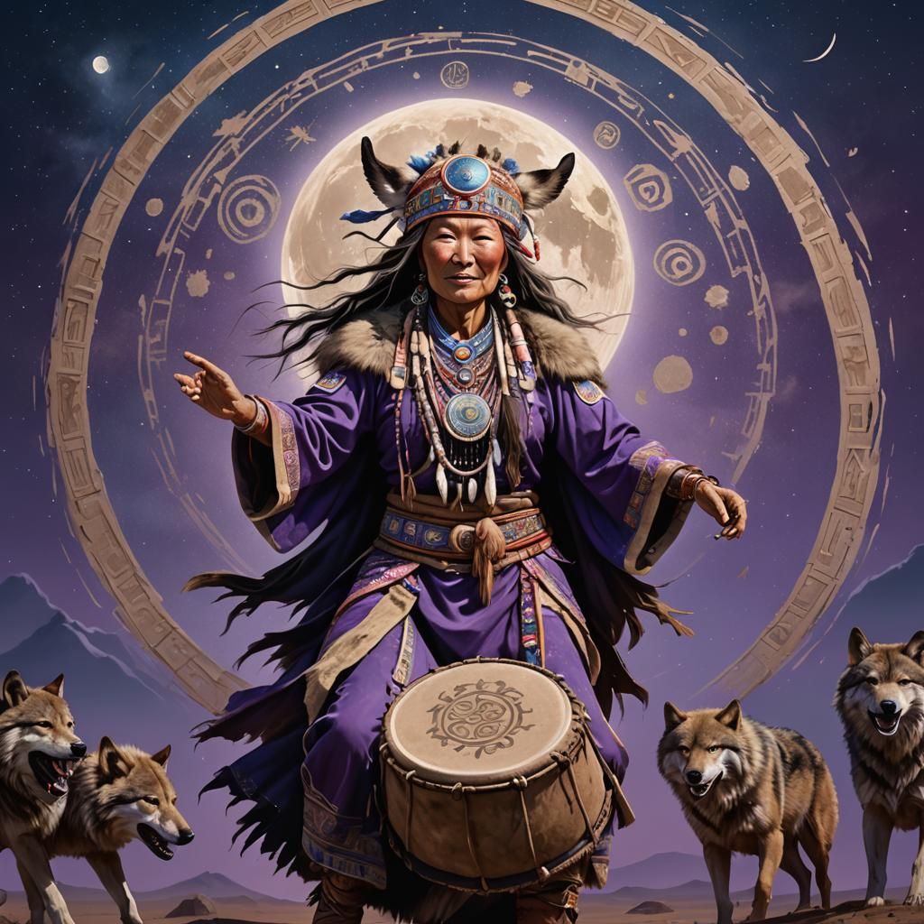 Mongolian Shamanism - spirit animals Wolve