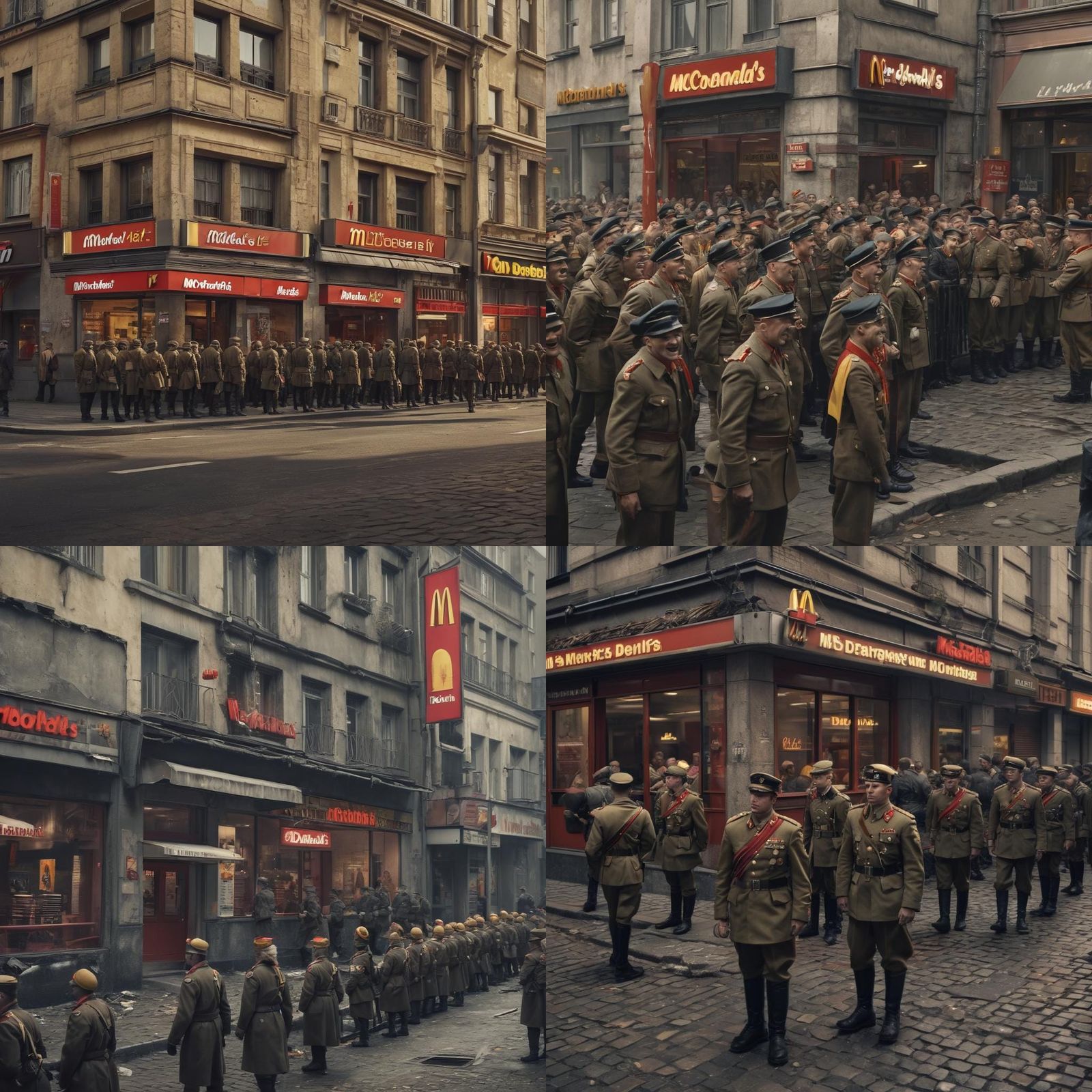 McDonald's Opens in 1943 Berlin: Matte Painting