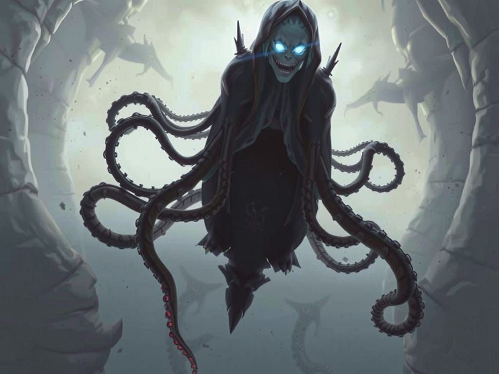 Ethereal Horror Monster in Dark Fantasy Art