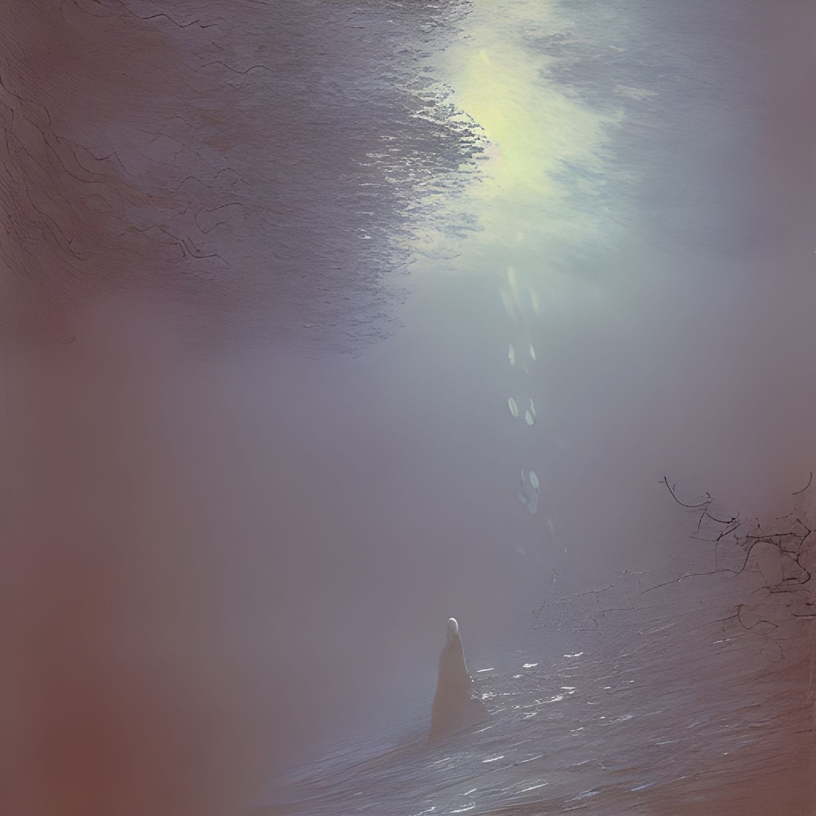 Surreal Diagram of Interconnectedness in Ethereal Style