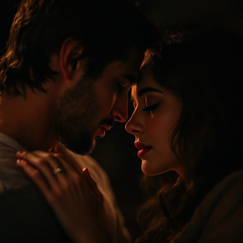 Nostalgic Candid: Love and Pain in Cinematic Still