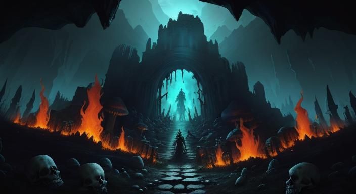 Necropolis Hell Cave Underground