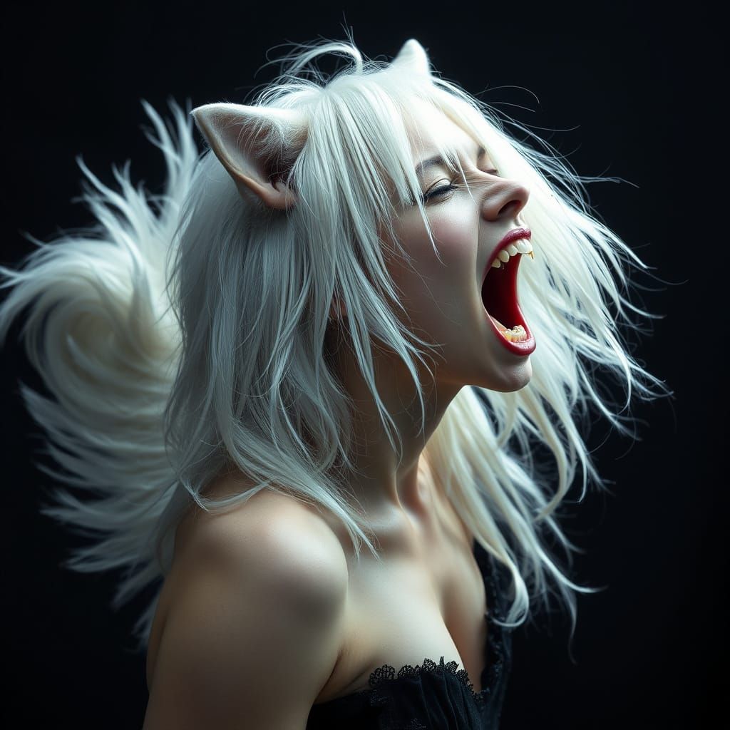 Wolf Emerges from the Woman