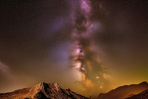 Milky Way Over Rocky Mountains: Long Exposure Photography