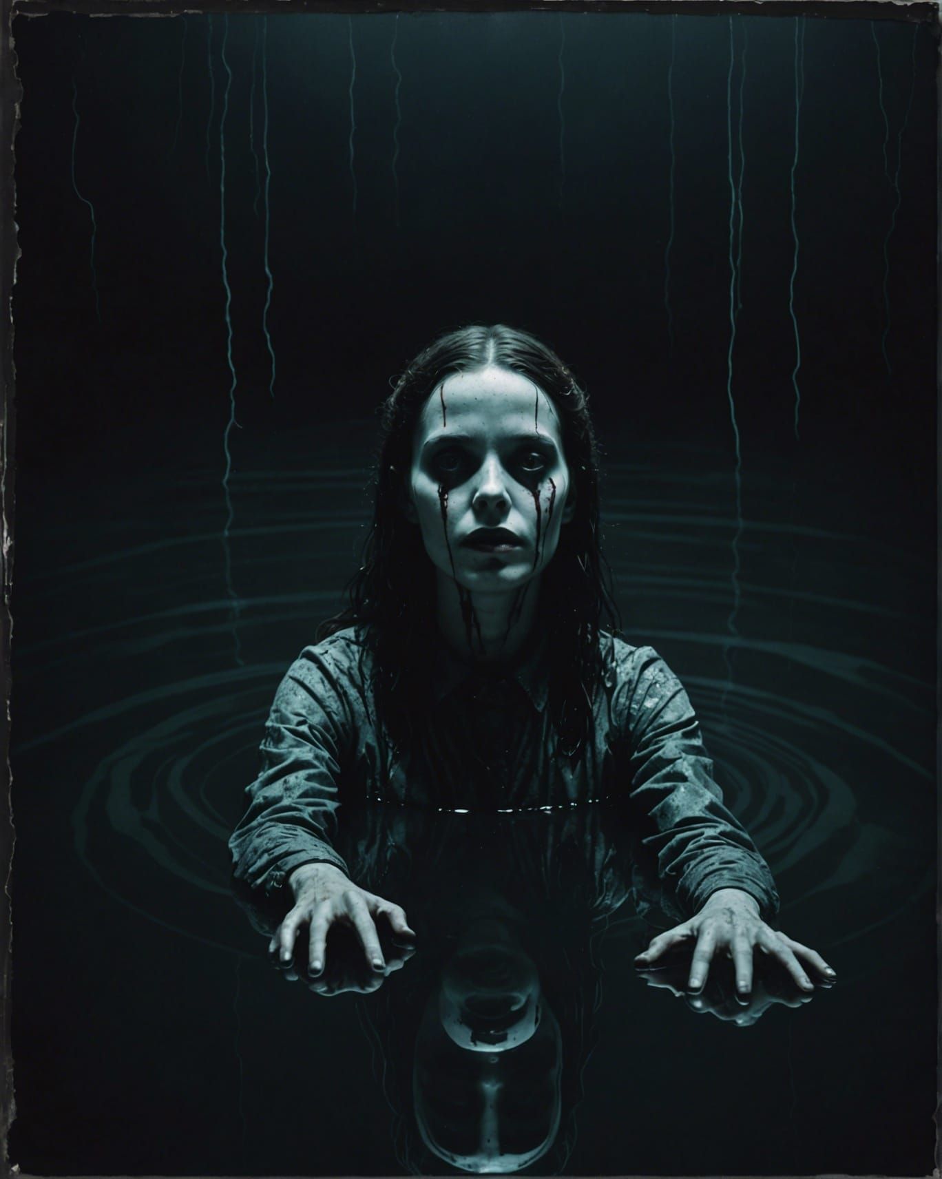 Macabre Melting: Surreal Dark Art of a Young Woman