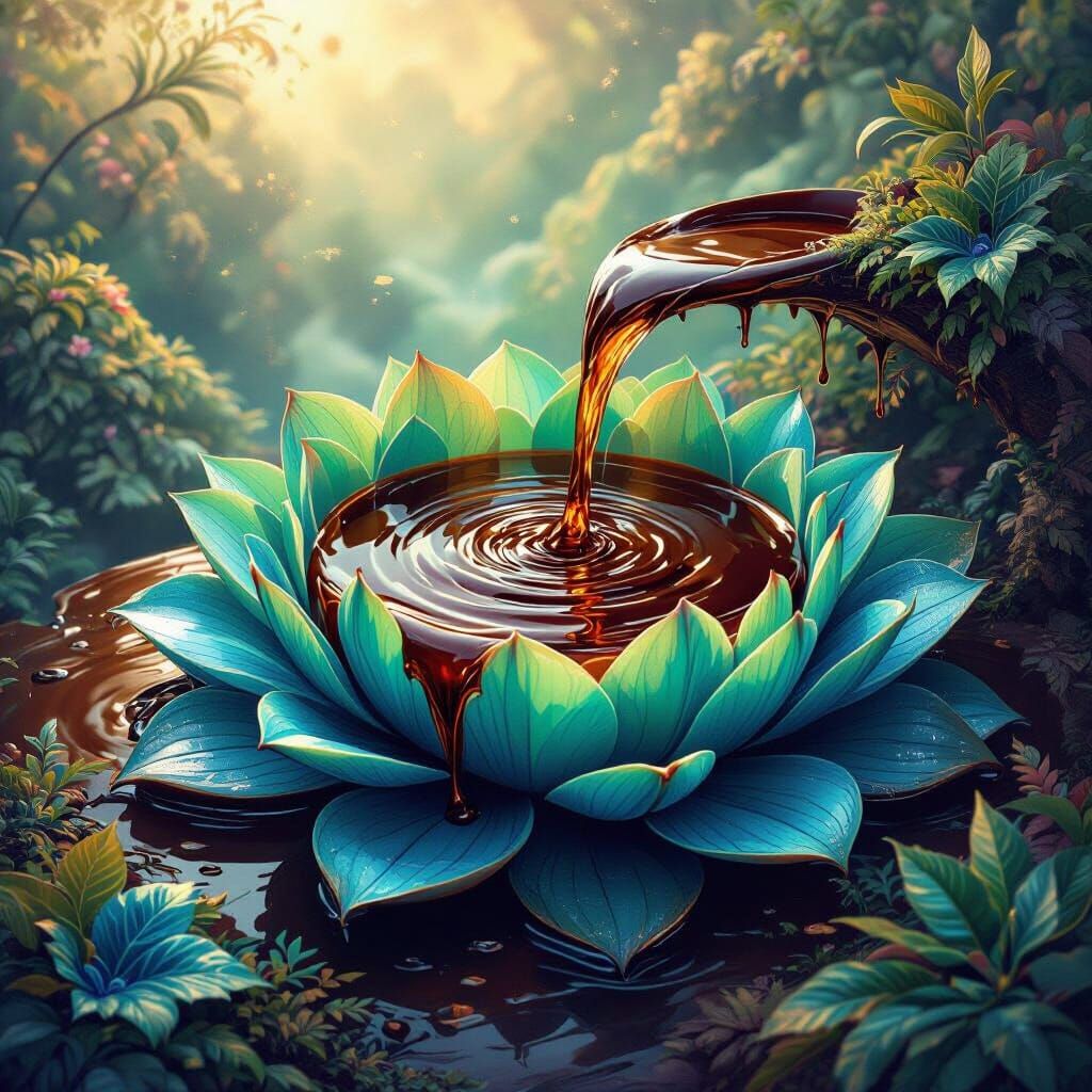 Chocolate Hot Spring Flows into Vibrant Flower