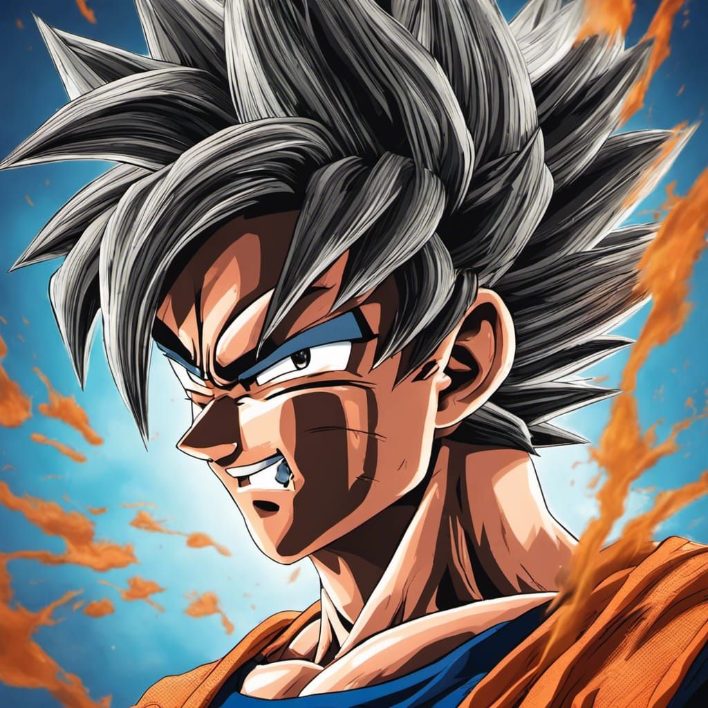 Hyperrealistic Son Goku and Gohan Splash Art