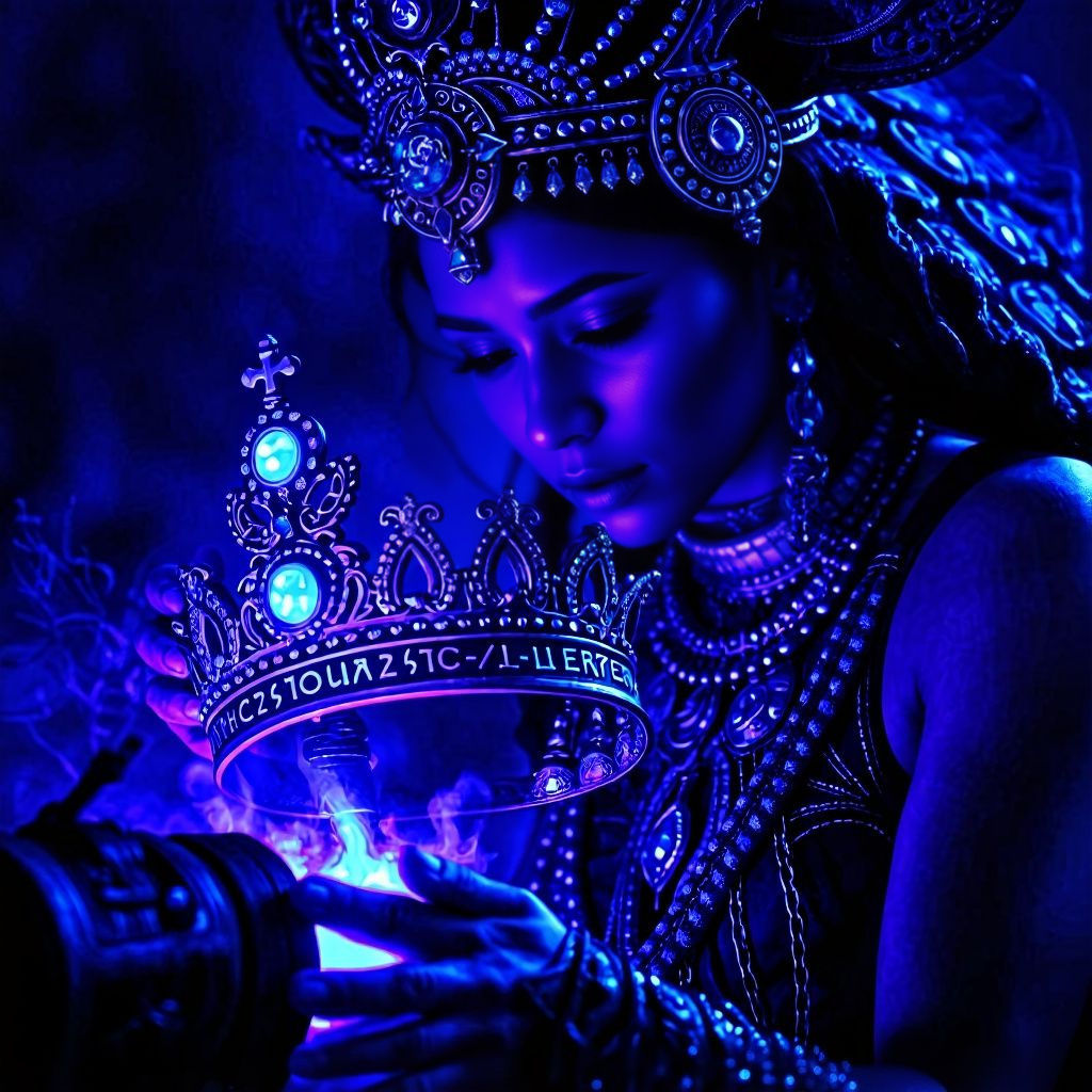 Steampunk Goddess Forges Magical Bejeweled Crown