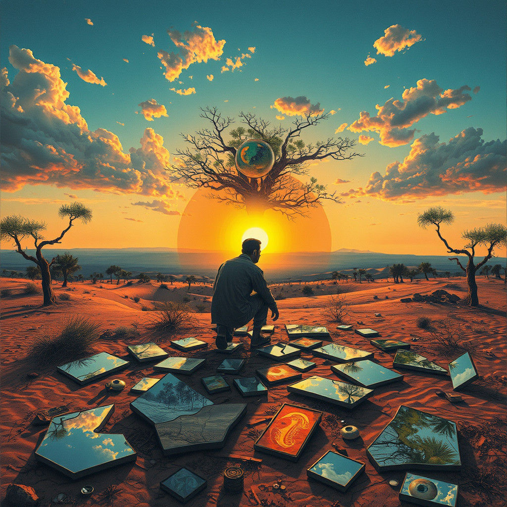 Man Transforms Desert into Forest: Surreal Bio Art